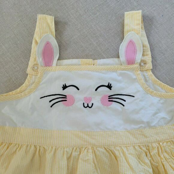 Gymboree Embroidered Bunny Seersucker Dress - Picture 2 of 8